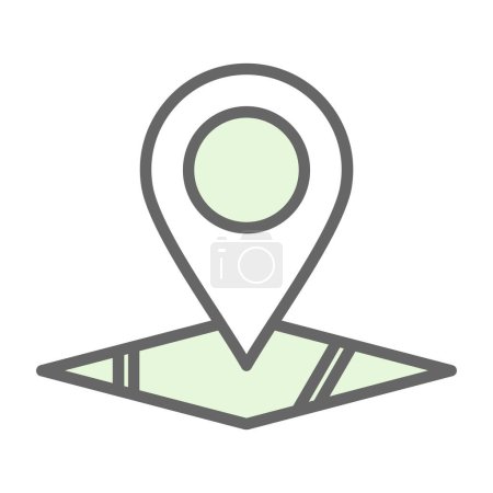 Téléchargez les illustrations : Emplacement pin icône de localisation, arrière-plan vectoriel - en licence libre de droit