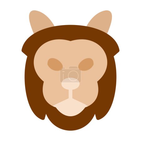 Illustration for Lion carnivore icon, simple vector illustration - Royalty Free Image