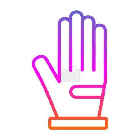 Téléchargez les illustrations : Symbole icône du gant. Illustration vectorielle. - en licence libre de droit