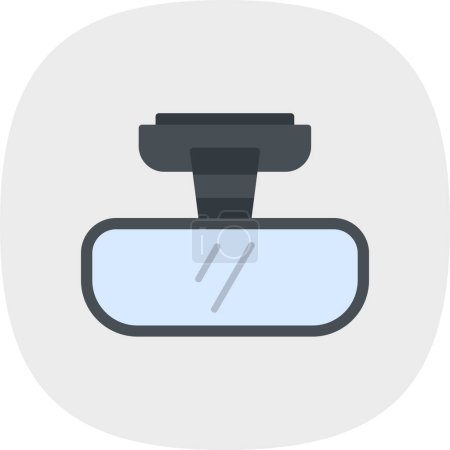 Espejo retrovisor icono vector ilustración
