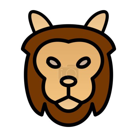 Illustration for Lion carnivore icon, simple vector illustration - Royalty Free Image