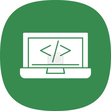 Illustration for Code programming web icon simple illustration - Royalty Free Image
