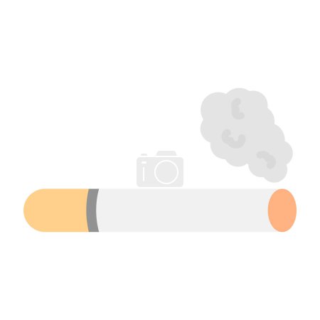 Téléchargez les illustrations : Illustration vectorielle icône cigarette - en licence libre de droit