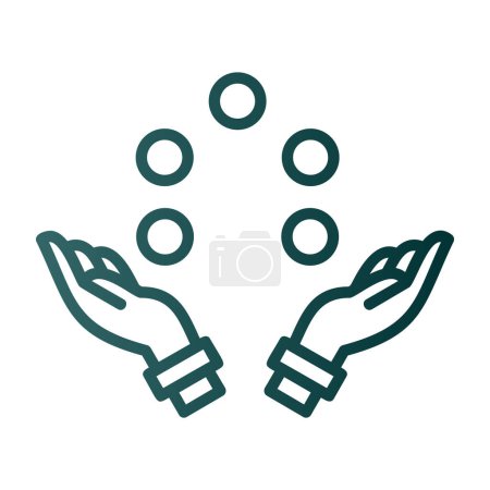 Illustration for Simple Juggling icon vector illustration simple design - Royalty Free Image