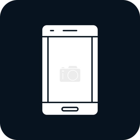 Ilustración de Icono del teléfono inteligente aislado en el fondo. Plantilla de teléfono de moda para sitio web, aplicación, símbolo de celda y logotipo del teléfono inteligente - Imagen libre de derechos