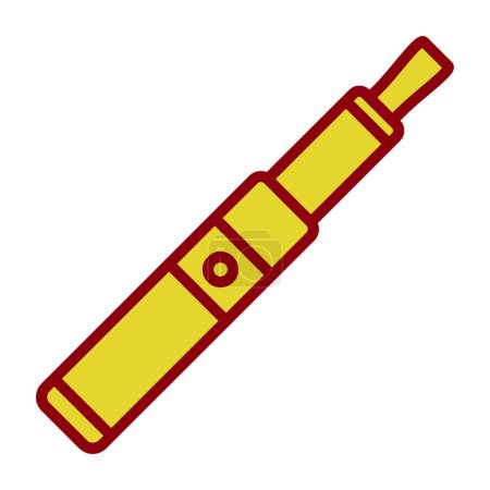 Elektronische Zigarette. Web-Symbol einfache Illustration