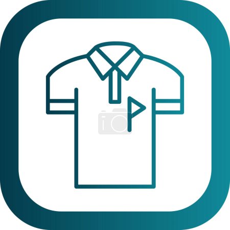 Téléchargez les illustrations : Icône de t-shirt ou logo isolé signe symbole vectoriel illustration - en licence libre de droit