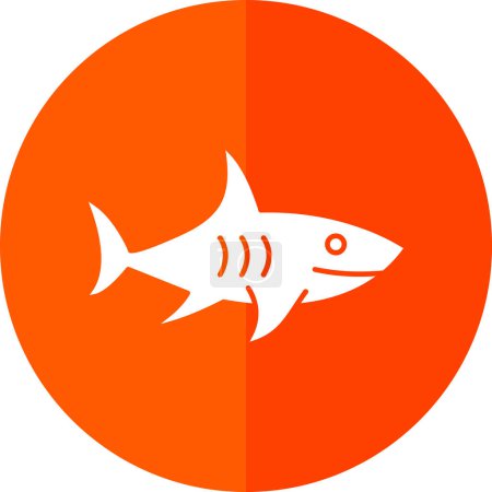 Ilustración de Icono web de tiburón, ilustración vectorial - Imagen libre de derechos