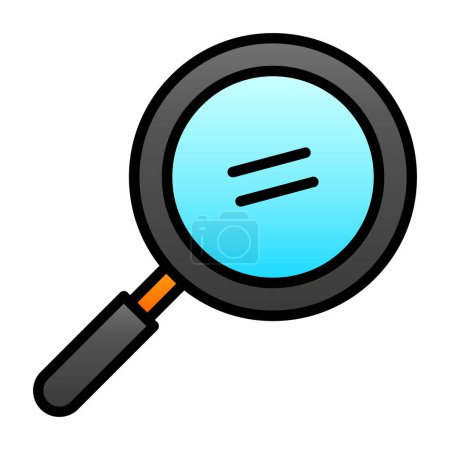 Ilustración de Icono de búsqueda - Vector de lupa, signo y símbolo para elementos de diseño, presentación, sitio web o aplicaciones. - Imagen libre de derechos