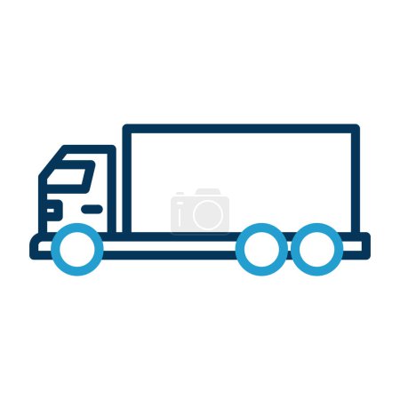 Ilustración de Entrega servicio camión aislado icono vector ilustración diseño - Imagen libre de derechos