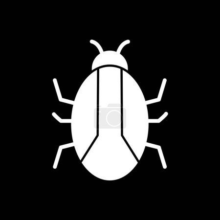 Ilustración de Bug o insecto o signo antivirus. diseño web y diseño móvil - Imagen libre de derechos