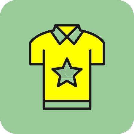 Illustration for T-shirt icon, simple vector illustration - Royalty Free Image
