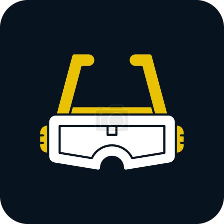 Illustration for Vector illustration of Augmented Reality Glasses icon - Royalty Free Image