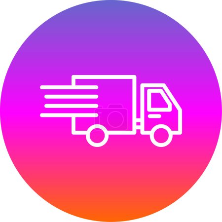 Téléchargez les photos : Livraison ou icône de camion de fret - en image libre de droit