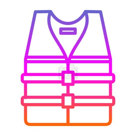 Illustration for Life jacket icon, vector illustration simple design - Royalty Free Image