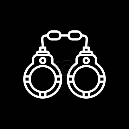Illustration for Handcuffs icon, vector illustration - Royalty Free Image