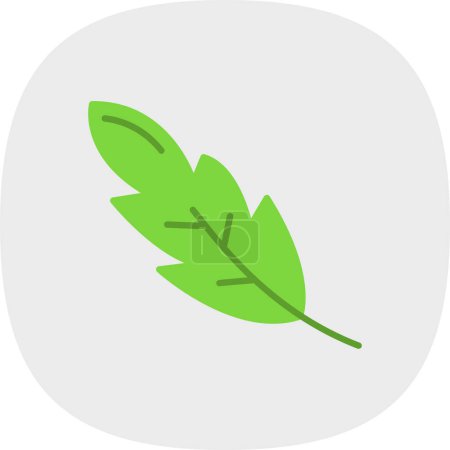 Illustration for Leaf. web icon simple illustration - Royalty Free Image