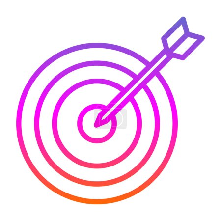 Illustration for Target. web icon simple illustration - Royalty Free Image