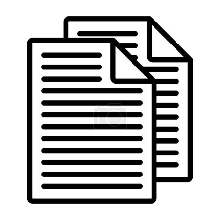 Illustration for Vector illustration of document icon - Royalty Free Image