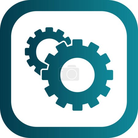 Illustration for Gears icon, vector illustration simple design - Royalty Free Image