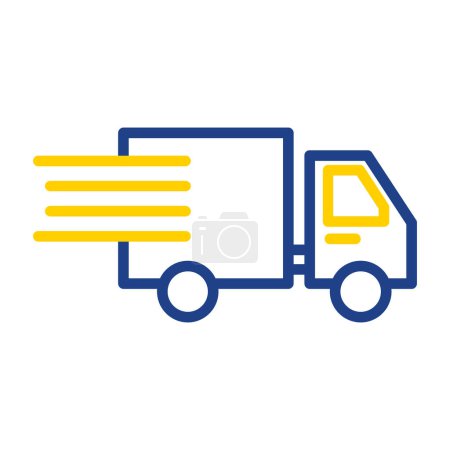 Ilustración de Entrega o camión de carga icono - Imagen libre de derechos