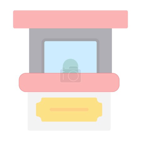 Illustration for Ticket office icon vector illustration - Royalty Free Image