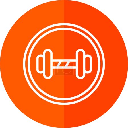 Illustration for Dumbbell gym icon, vector illustration - Royalty Free Image