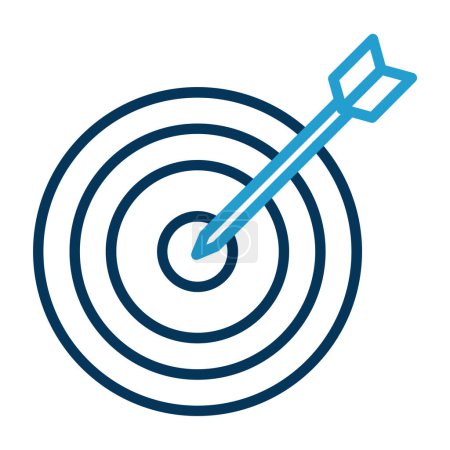 Illustration for Target. web icon simple illustration - Royalty Free Image