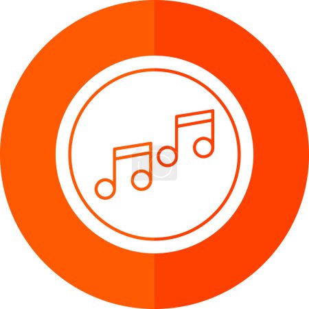 Ilustración de Notas de música vector icono de sonido - Imagen libre de derechos