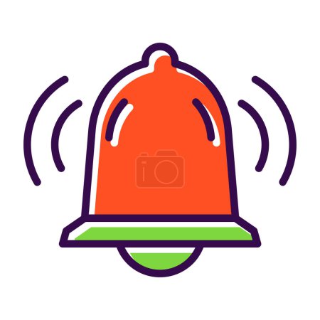 Illustration for Vector illustration of a bell icon - Royalty Free Image
