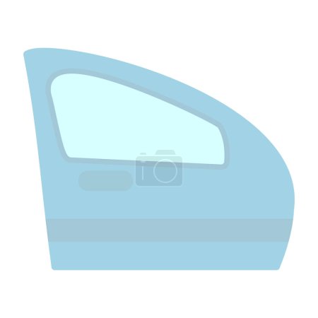Téléchargez les illustrations : Car door. web icon simple illustration - en licence libre de droit