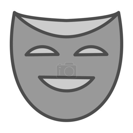 Illustration for Theater mask. web icon simple illustration - Royalty Free Image