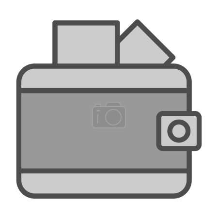 Illustration for Wallet icon, vector illustration simple design - Royalty Free Image