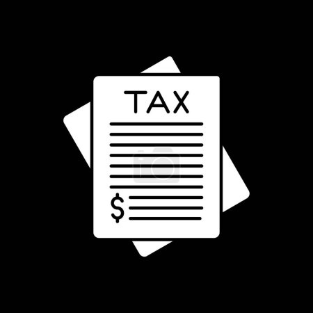 Téléchargez les illustrations : Impôts. Icône Web illustration simple - en licence libre de droit