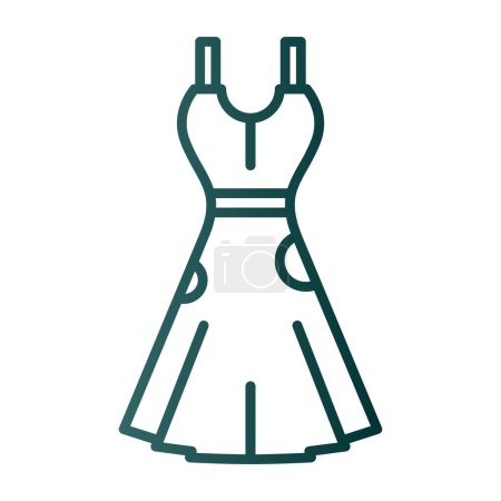Ilustración de Icono de vestido, vector ilustración diseño simple - Imagen libre de derechos