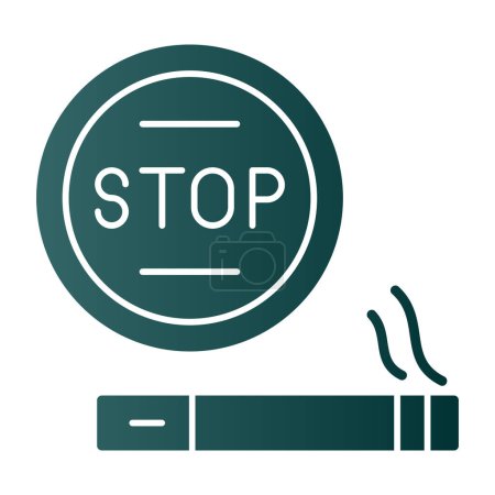 Ilustración de Plano dejar de fumar icono ilustración - Imagen libre de derechos