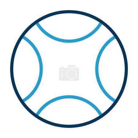 Ilustración de Icono de la bola, vector ilustración diseño simple - Imagen libre de derechos
