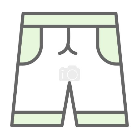 Ilustración de Moderno icono Shorts, ilustración vectorial diseño simple - Imagen libre de derechos