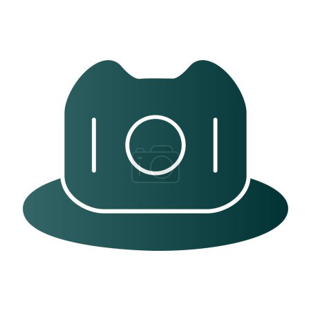 Ilustración de Icono del sombrero, ilustración vectorial diseño simple - Imagen libre de derechos