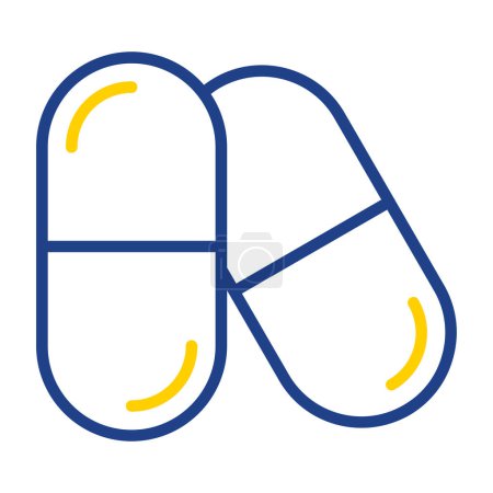 Illustration for Pills icon, vector illustration simple design - Royalty Free Image