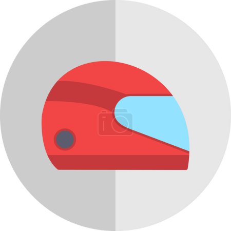 Illustration for Helmet icon simple design illustration - Royalty Free Image