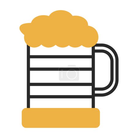 Illustration for Beer glass web icon, vector illustration - Royalty Free Image