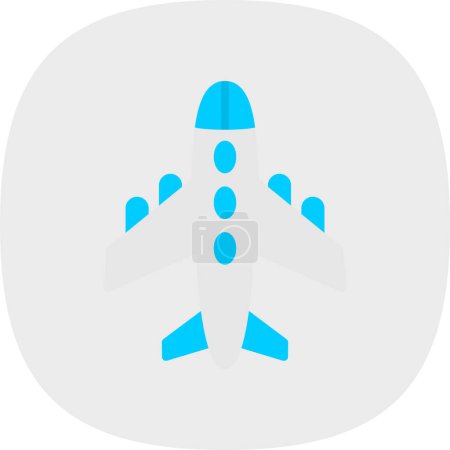 Illustration for Airplane icon vector illustration - Royalty Free Image
