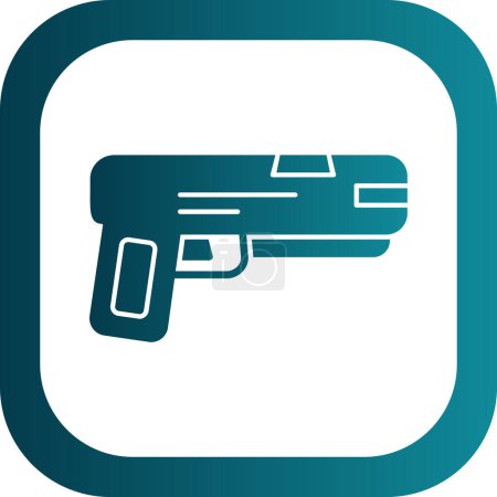 Illustration for Gun icon, vector illustration simple design - Royalty Free Image