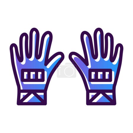 Illustration for Gloves icon symbol. Vector illustration. - Royalty Free Image