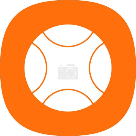 Ilustración de Icono de bola icono de vector para web - Imagen libre de derechos
