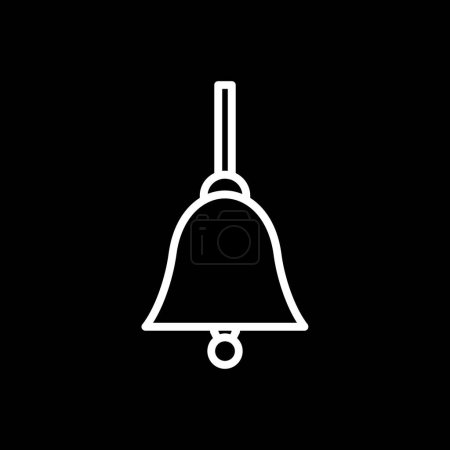 Illustration for Vector illustration of a bell icon - Royalty Free Image