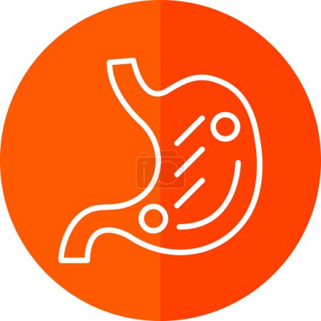 Illustration for Stomach icon vector illustration - Royalty Free Image