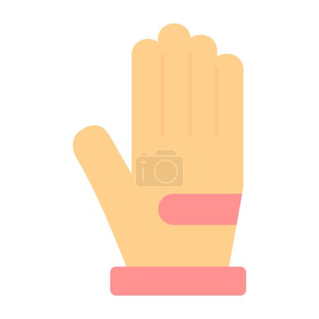 Illustration for Glove icon symbol. Vector illustration. - Royalty Free Image