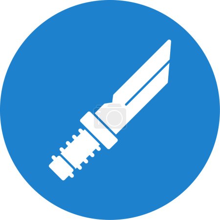 Illustration for Knife flat icon, vector illustration - Royalty Free Image
